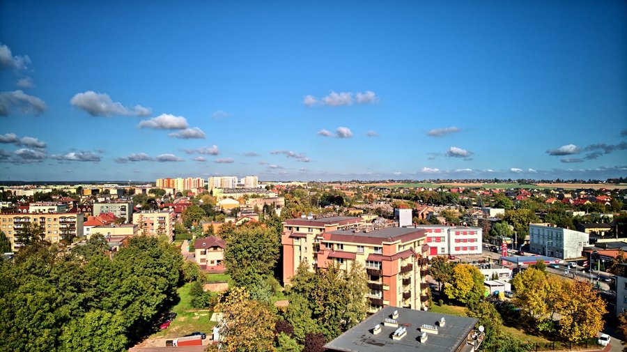 Panorama Knurowa z drona