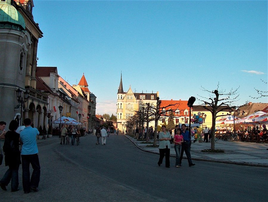 Ulica w centrum Pszczyny