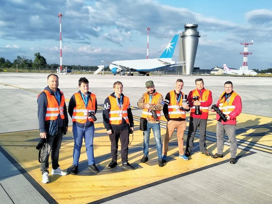 Ekipa spotterska na lotnisku Katowice-Pyrzowice