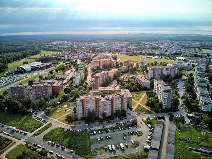Zabudowa mieszkaniowa na obrzeżach Tychów