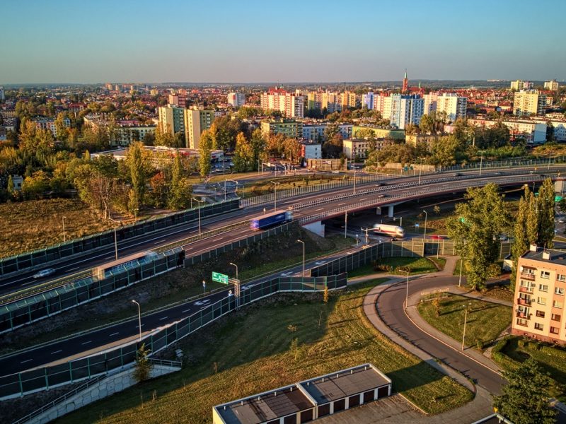 Zabrze z drona Zabrze z drona