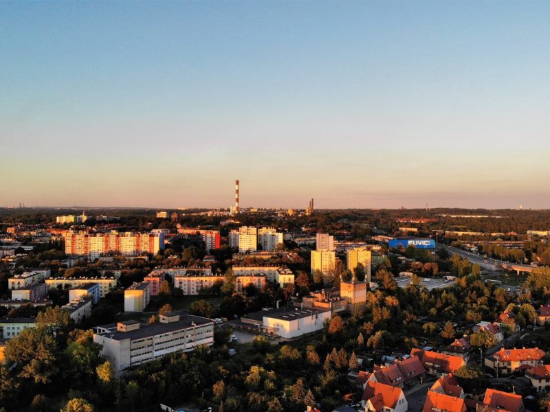Zabrze z drona Zabrze z drona