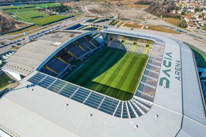 Udinese Calcio, Stadio Friuli z drona, Włochy